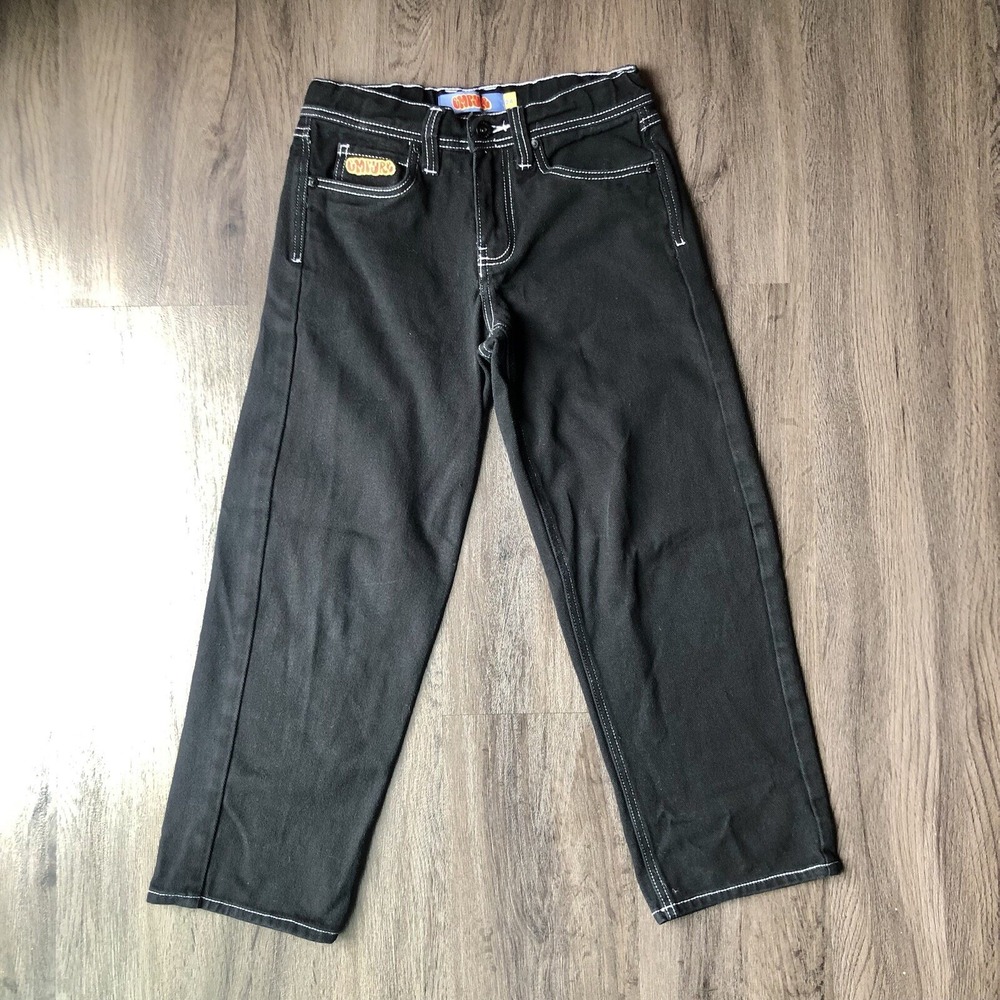 Empyre Jeans Womens 27 Black Tori Baggy Straight Hip Hop Skateboarding Denim